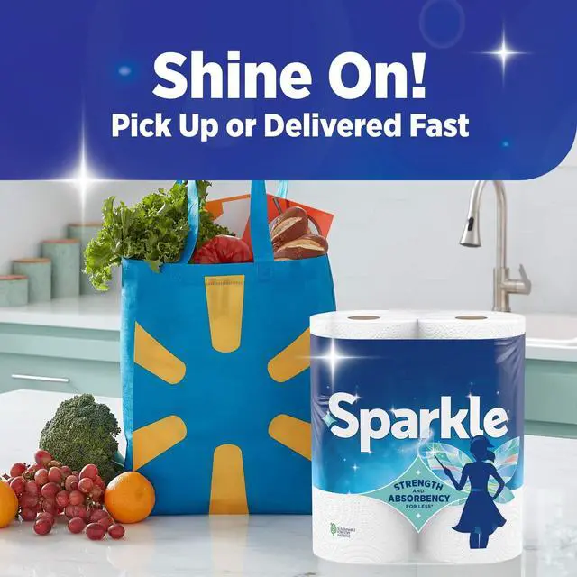 Alt view image 7 of 7 - Sparkle Tear-A-Square Paper Towels, 3 Triple Rolls, 165 Sheets per Roll