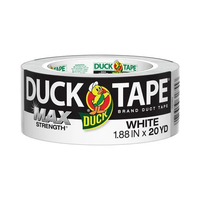 Alt view image 2 of 7 - Duck Max Strength Brand Duct Tape, 1.88 in. x 20 yd., White