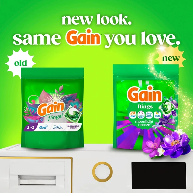 Alt view image 5 of 6 - Gain Flings Laundry Detergent Pacs, 4-in-1 Oxi Boost and Febreze, Moonlight Breeze Scent, 12 Count
