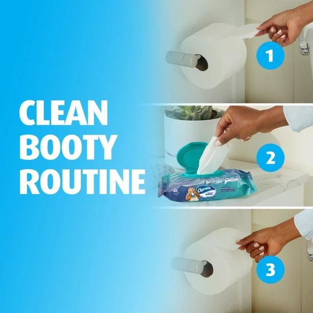 Alt view image 4 of 6 - Charmin Flushable Wet Wipes 2-Pack, 40 Wipes Per Pack, 80 Total Wipes