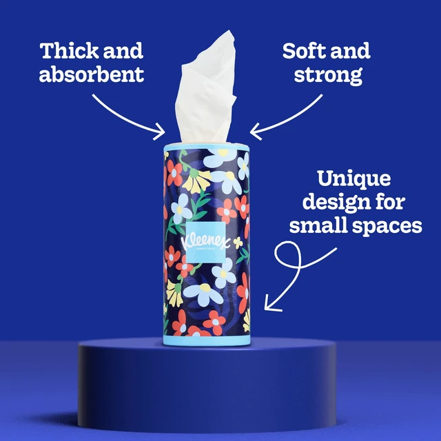 Alt view image 4 of 5 - Kleenex Perfect Fit 2-Ply Canister Facial Tissues, 2 Pack (100 Tissues)