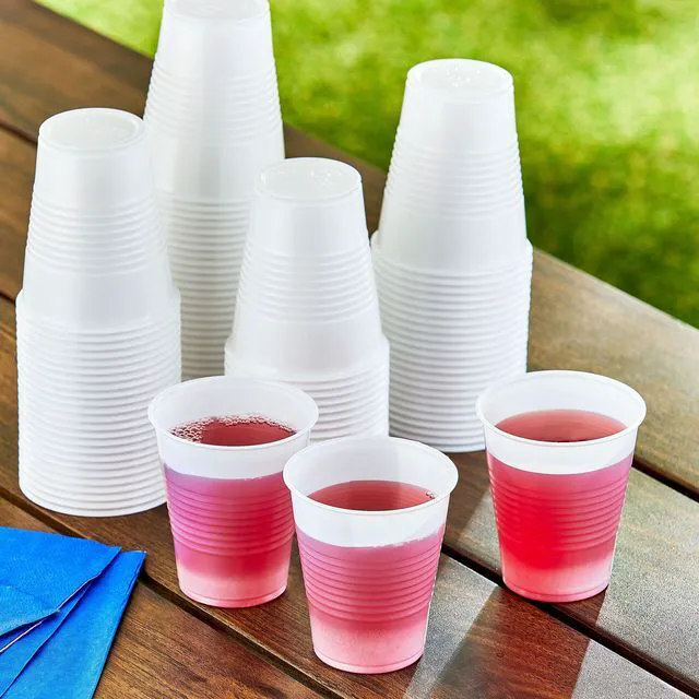 Alt view image 3 of 6 - Disposable Plastic Cups, 5oz, 100 Count, Clear, Great Value