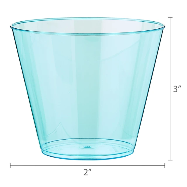 Alt view image 5 of 5 - Way to Celebrate Disposable Plastic Cups, 8.79floz, 24 Count, Blue