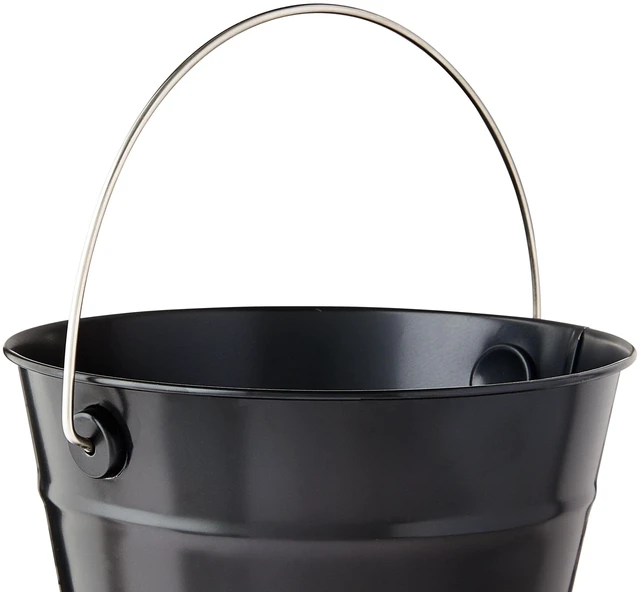 Alt view image 6 of 6 - 2 Pack Black Tin Pail with Handle, 5 Inch, Way To Celebrate Party Favors
