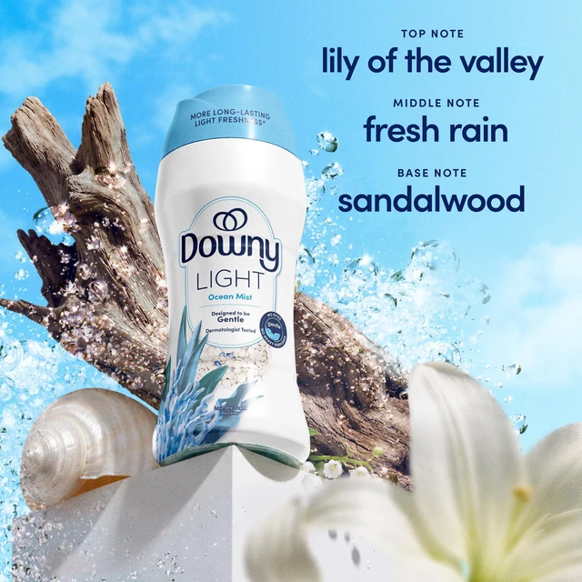 Alt view image 3 of 5 - Downy Light In-Wash Scent Booster Beads, Ocean Mist, 5.7 oz