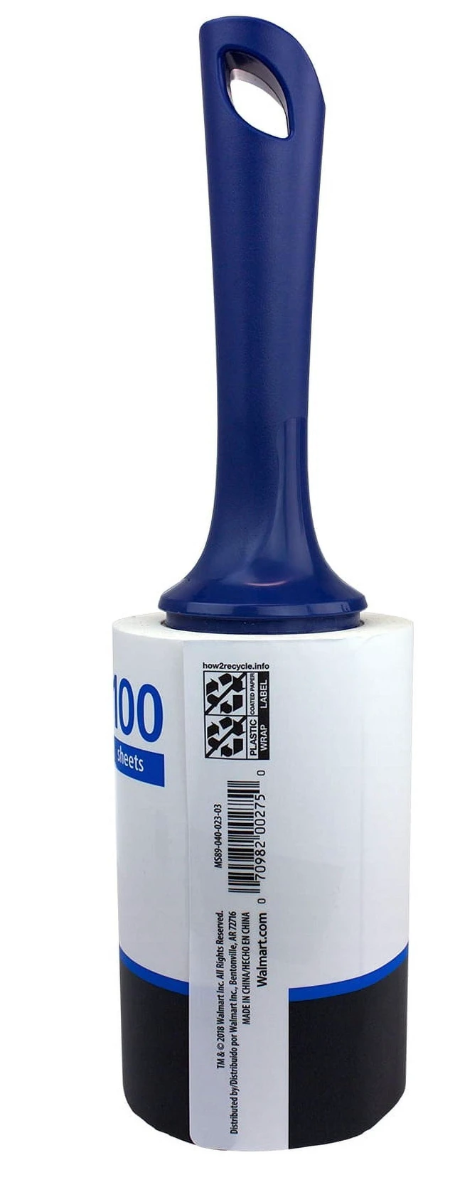 Alt view image 5 of 5 - Mainstays Extra Sticky Giant Lint Roller 100 Sheets per Roll 4.6" Tall Sheets for Pets Clothing Furniture Crafts Travel