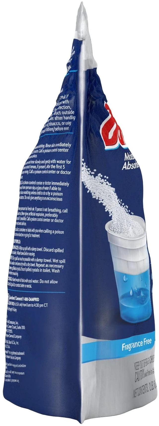 Alt view image 5 of 5 - DampRid Moisture Absorber 42oz Refill Bag, Fragrance Free, 1Count