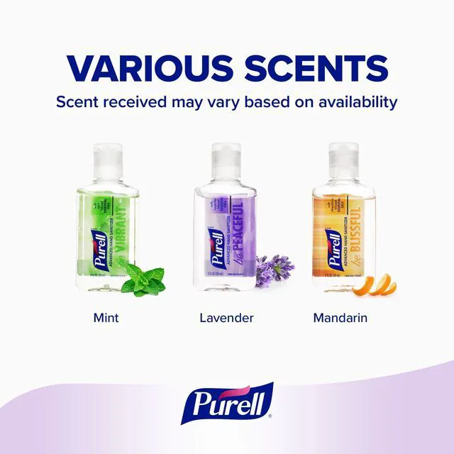 Alt view image 4 of 5 - Purell Hand Sanitizer Gel 6 Pack, 1oz Travel Size Bottle, Various Scents (Adult)