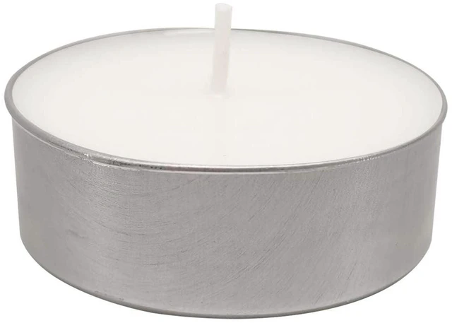 Alt view image 2 of 4 - Mainstays Oversized Unscented White Tealight Candles, Indoor/Outdoor, 6 Count