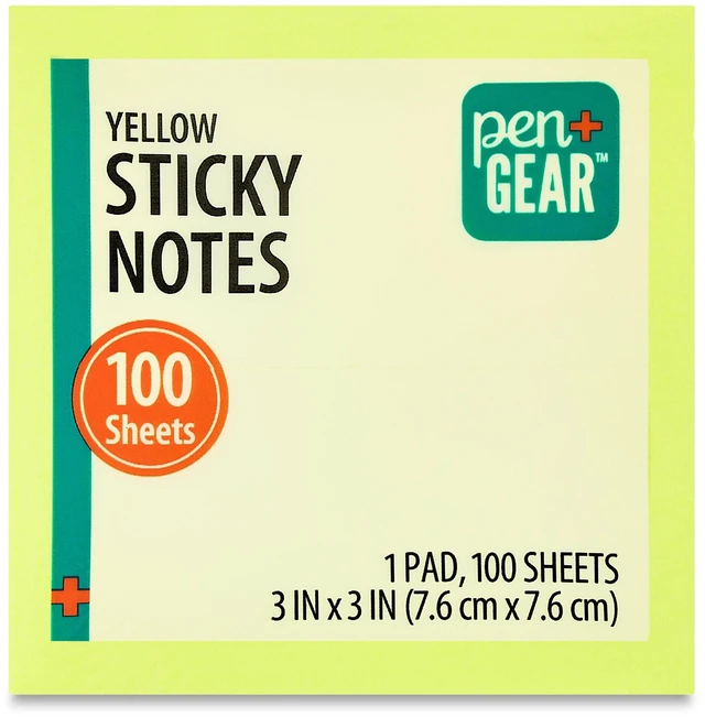Alt view image 3 of 7 - Pen+Gear Sustainable Yellow Sticky Notes, 3x3 Inch, 100 Sheets, 8 Pack