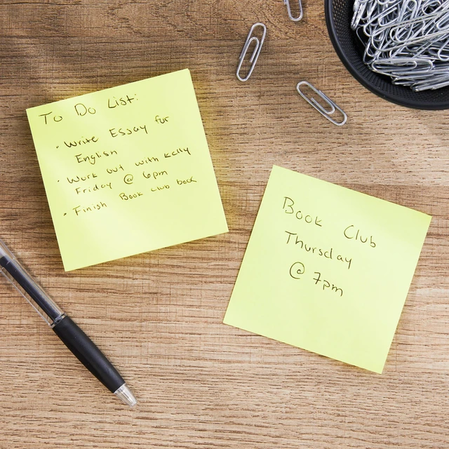 Alt view image 6 of 7 - Pen+Gear Sustainable Yellow Sticky Notes, 3x3 Inch, 100 Sheets, 8 Pack
