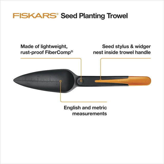 Alt view image 4 of 5 - Fiskars Hand Seed Sower, 1 Pc, FiberComp, Orange and Black