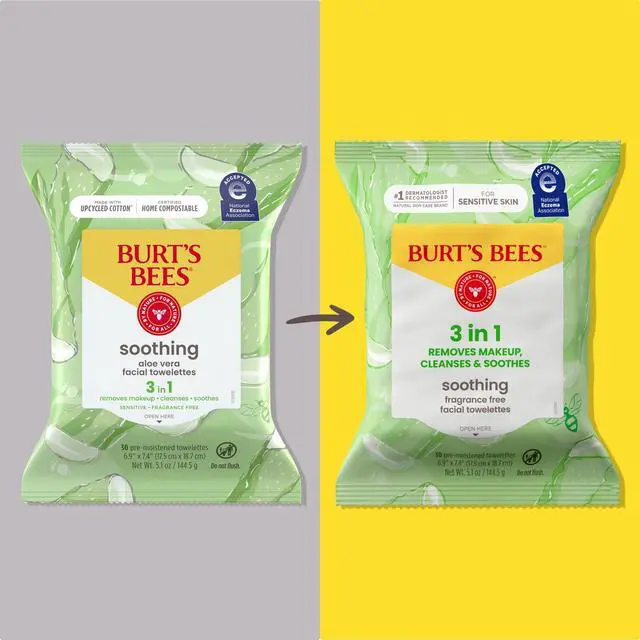 Alt view image 5 of 5 - Burt's Bees 3-in-1 Fragrance Free Makeup Removing & Cleansing Wipes, 30 Count