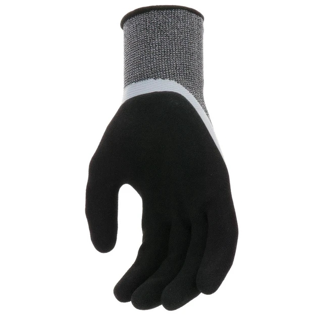 Alt view image 3 of 5 - Hyper Tough Double Dipped Latex Work Gloves, Large, 1 Pair