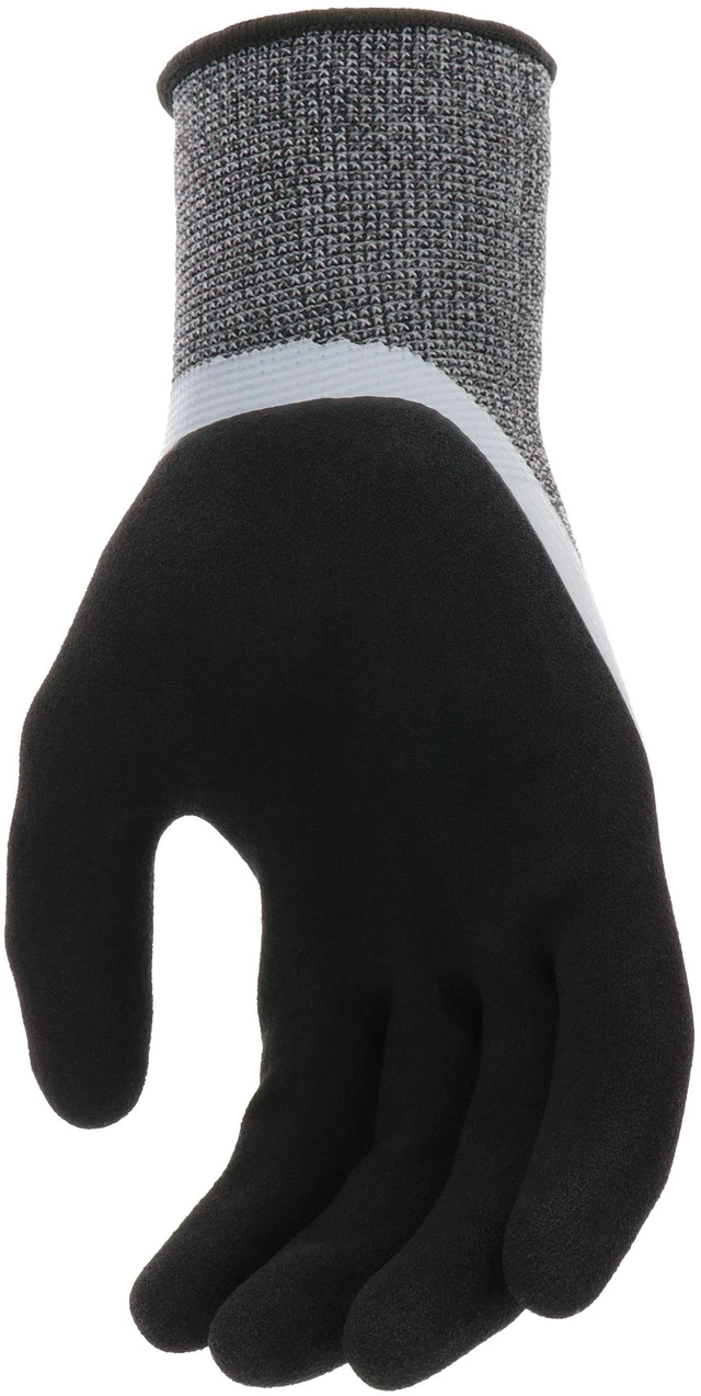 Alt view image 5 of 5 - Hyper Tough Double Dipped Latex Work Gloves, Large, 1 Pair