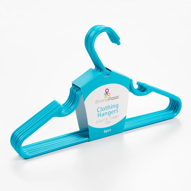 Alt view image 3 of 6 - Primo Passi Infant & Toddler Clothing Hangers (Set of 6) - Blue