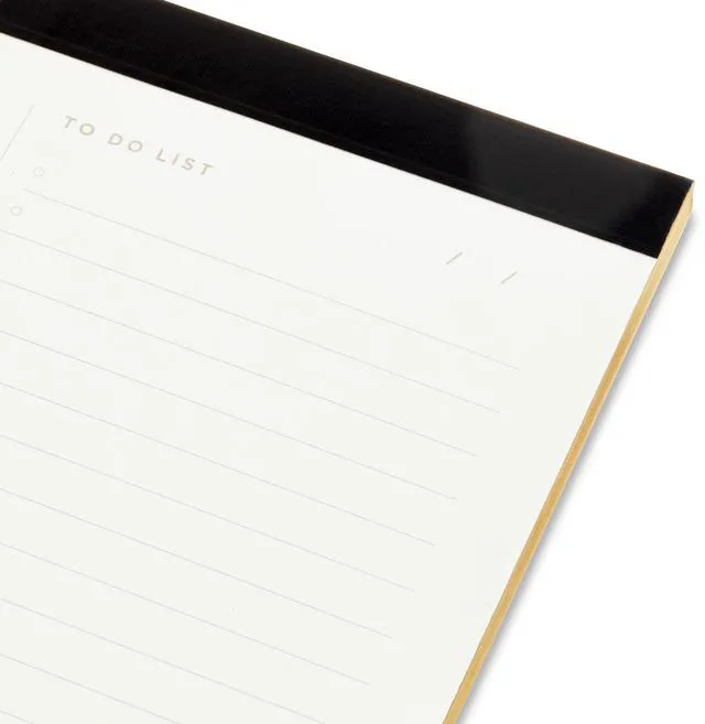 Alt view image 4 of 5 - Pen+Gear Desk Notepad, Gold Gilded Edges, 7"x7", 70 Ruled Sheets