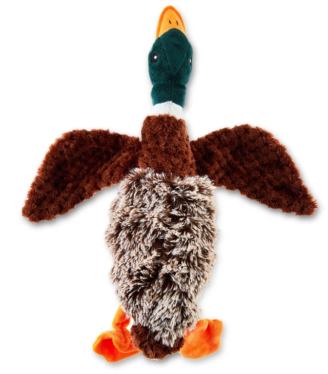 Main image of Vibrant Life Multicolor Duck Plush Dog Toy with Honking Squeaker, Chew Level 1