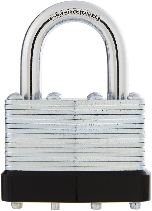 Main image of Hyper Tough 1-3/4in. (44mm) Laminated Steel Keyed Padlock with 1in. (25mm) Hardened Steel Shackle