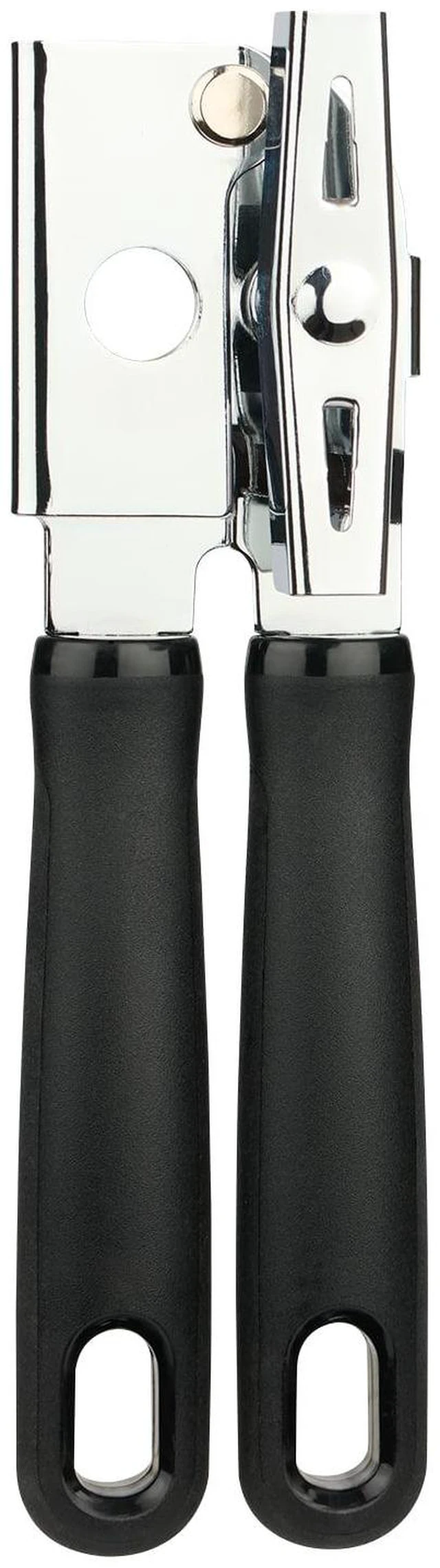 Main image of Mainstays Manual Can Opener, Stainless Steel, Comfort Cushion Handle Grip, Black