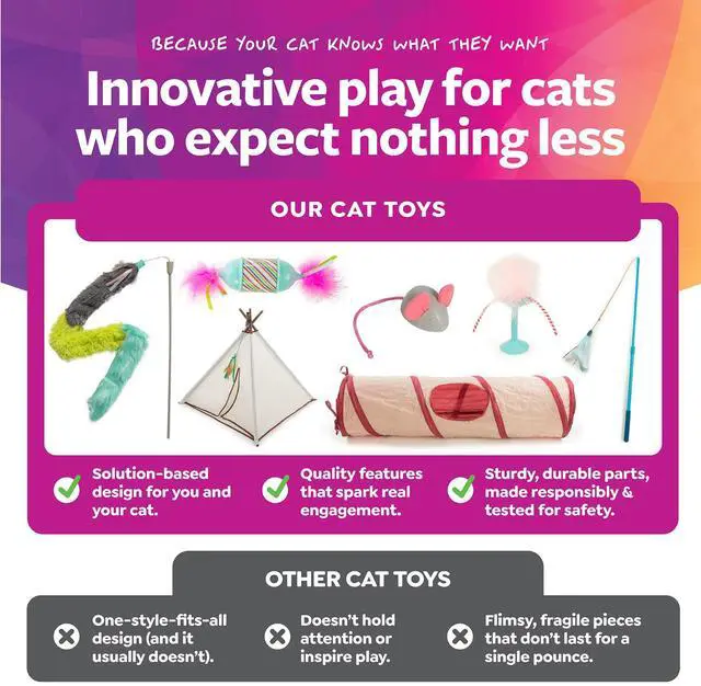 Alt view image 2 of 5 - SmartyKat Crazy Catch Extra Long Breakaway Plush Wand Cat Toy With Ribbons & Jute, Gray/Blue