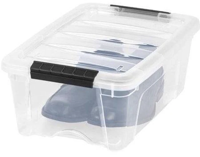 Main image of IRIS 12.95Qt Plastic Storage Bin with Lid, Stackable Tote
