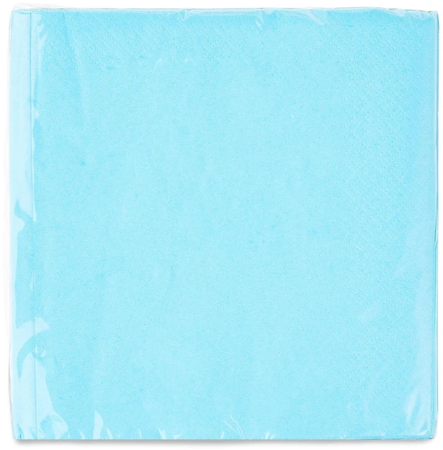 Alt view image 3 of 6 - Way To Celebrate 6 Pack 24 Count Light Blue 6.5in x 6.5in Disposable Paper Napkins