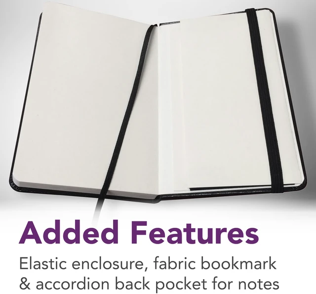 Alt view image 3 of 5 - Daler-Rowney Simply Sketchbook, Soft White Pages, 65lb/100g, Black Hardcover, 144 Pages, 3.5" x 5.5"