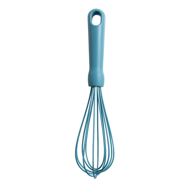 Alt view image 3 of 5 - Mainstays 3-Piece Silicone Whisk Set, 10.5in, 10.4in, 9.6in, Blue
