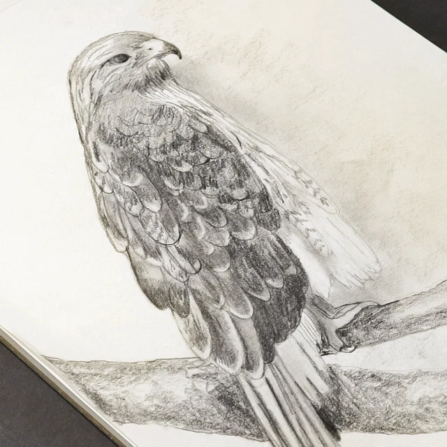 Alt view image 4 of 6 - Kohinoor Sketch Paper Pad 5.5" x 8.5" 50lb/74GSM 100 Sheets Bright White Acid & Lignin Free