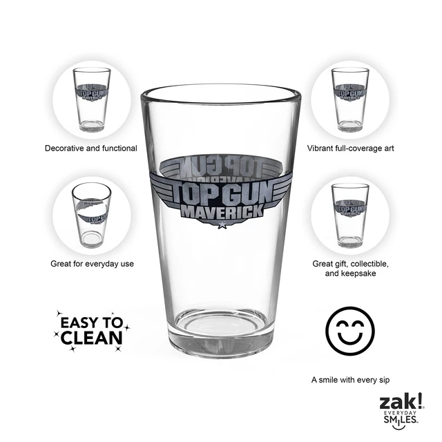Alt view image 4 of 6 - Zak Designs Top Gun 16oz Pint Glass