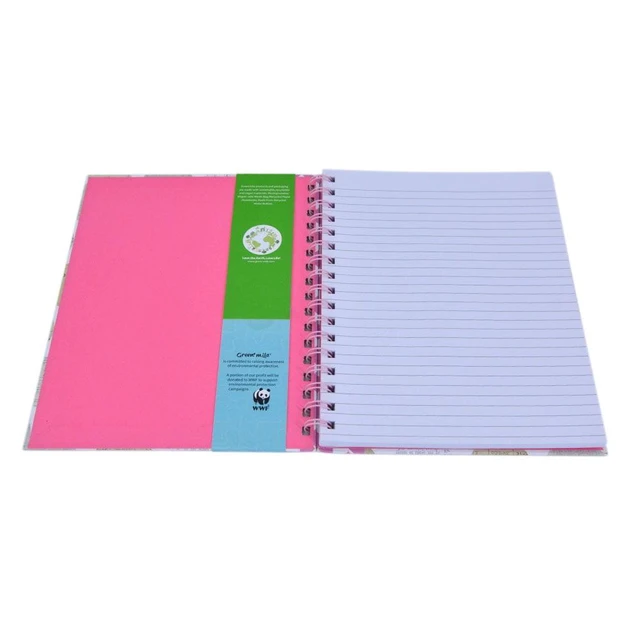 Alt view image 4 of 6 - Green Mila Spiral Notebook, 7x9, Eco Friendly, Polka Dot