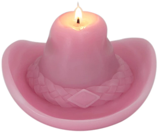 Alt view image 4 of 6 - Urban Shop 2.6" x 5.9" Cowboy Hat Candle
