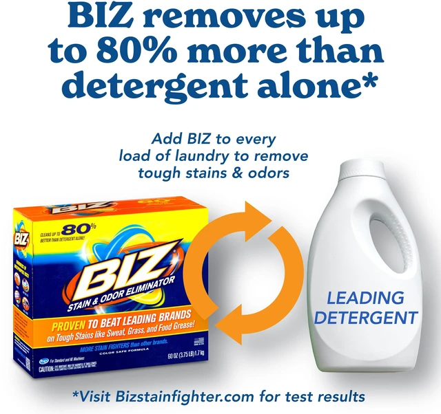 Alt view image 5 of 6 - BIZ Stain and Odor Eliminator Powder, 60 oz
