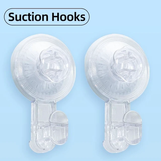 Alt view image 4 of 7 - Mainstays Vacuum Suction Cup Hooks, 2 Pack, Clear