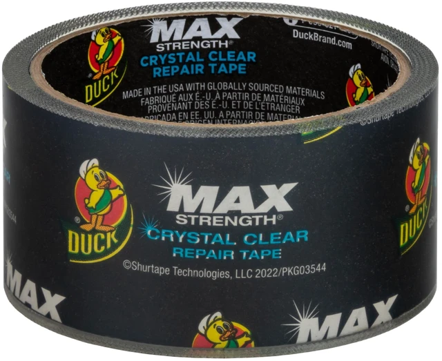 Alt view image 2 of 5 - Duck Max Strength Crystal Clear Repair Tape, 1.88 in x 9 yd