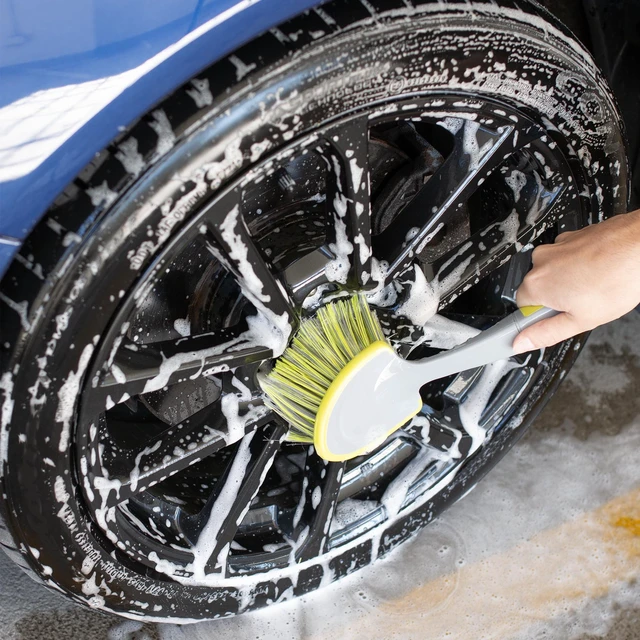 Alt view image 4 of 6 - Auto Drive 13in Car Scrub Brush for Wheels and Tires