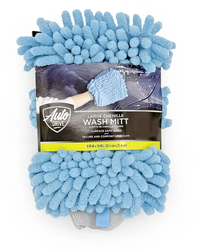 Main image of Auto Drive Microfiber Car Wash Mitt, Blue, 1 Count