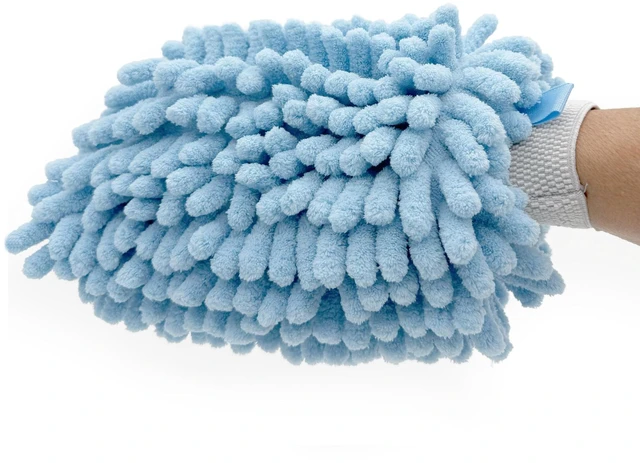 Alt view image 3 of 6 - Auto Drive Microfiber Car Wash Mitt, Blue, 1 Count