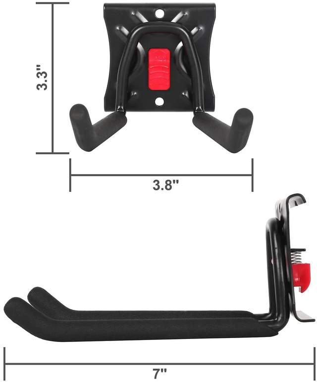 Alt view image 5 of 6 - Hyper Tough Quick Release 6-Inch Straight Hook for Snap Rail System
