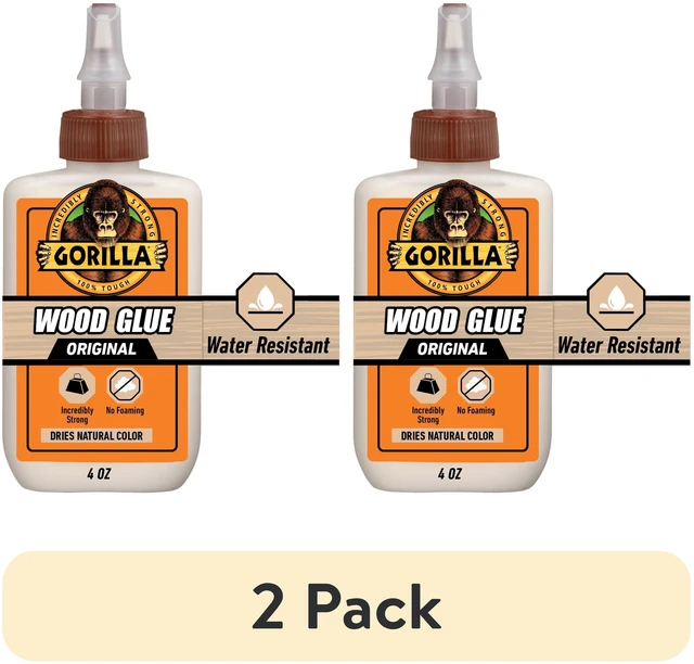 Main image of Gorilla Wood Glue Natural Wood Color, 4oz, 2-Pack