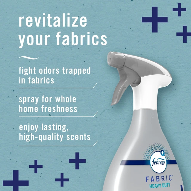 Alt view image 6 of 6 - Febreze Heavy Duty Crisp Clean Fabric Spray Air Freshener, Odor-Fighting, 27oz