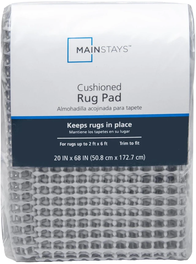 Main image of Mainstays Non-Skid Non-Slip Rug Pad, 2'x6', Gray