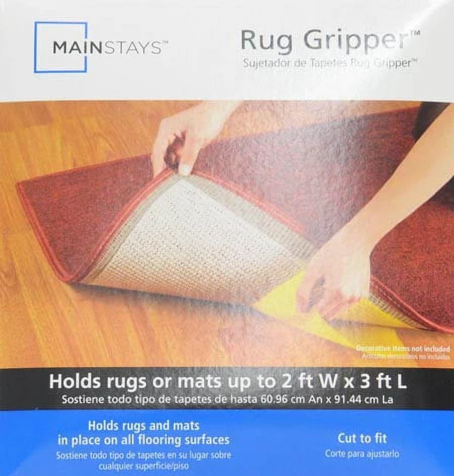 Alt view image 2 of 3 - Mainstays 10" x 20" Non-Skid Non-Slip Cream Rug Pad for Indoor Use