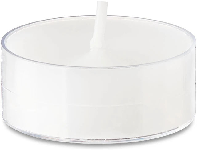 Main image of Way To Celebrate Tealight Candles, Unscented, White, 24 Pack, Plastic Cup