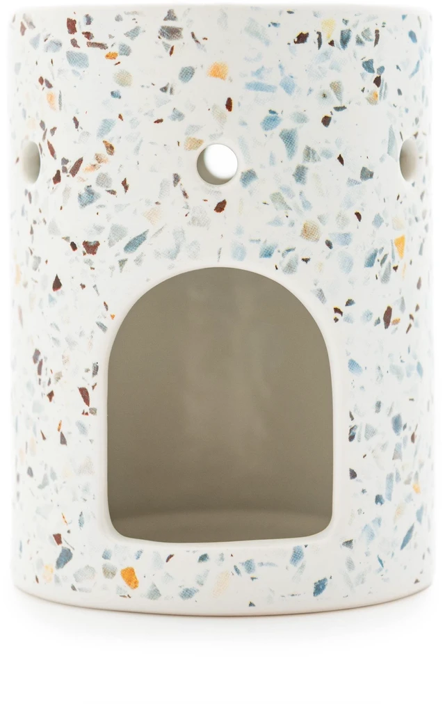 Alt view image 5 of 5 - Mainstays Ceramic Tealight Wax Warmer, Multi-Colored Terrazzo, 1 Piece