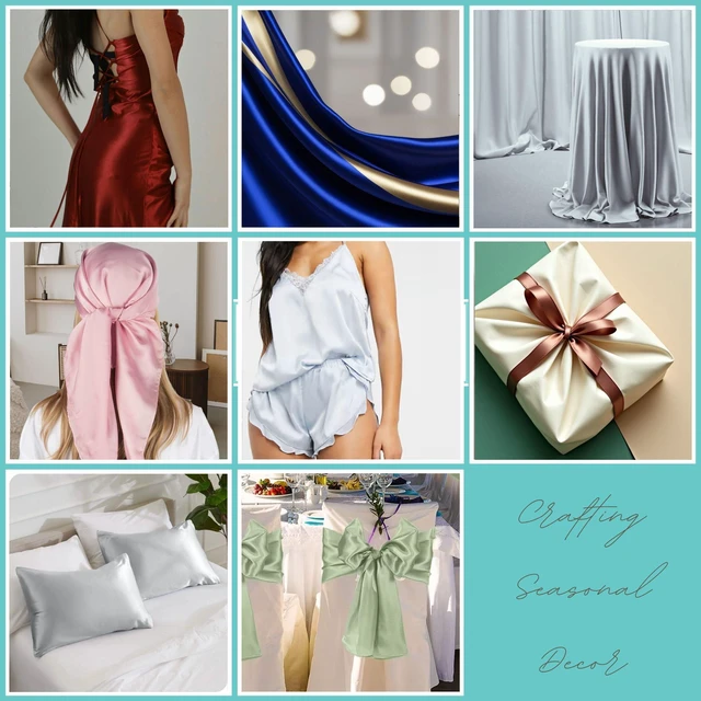 Alt view image 2 of 6 - Shason Textile Satin Precut Fabric 2Yards for Special Occasion Costume, Lilac