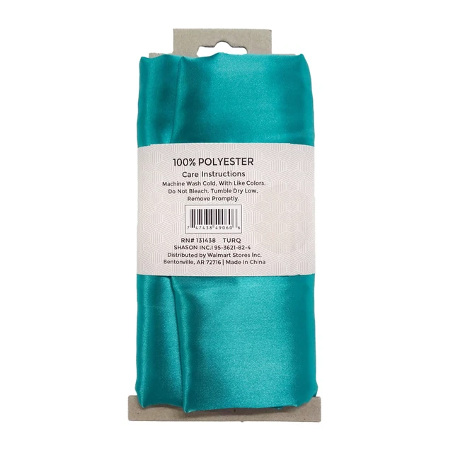 Alt view image 4 of 6 - Shason Textile Satin Precut Fabric 2 Yards Turquoise Special Occasion Costume
