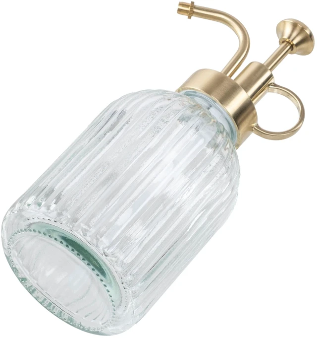 Alt view image 3 of 6 - Better Homes & Gardens Clear Glass Fluted Plant Mister, 3.5in Diameter x 7.7in Height, 13.4fl oz