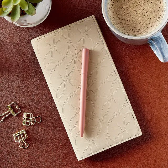 Alt view image 5 of 5 - Pen+Gear Simulated Suede Journal, 80 Ruled Pages, 4.5in x 8.2in, Dusky Taupe